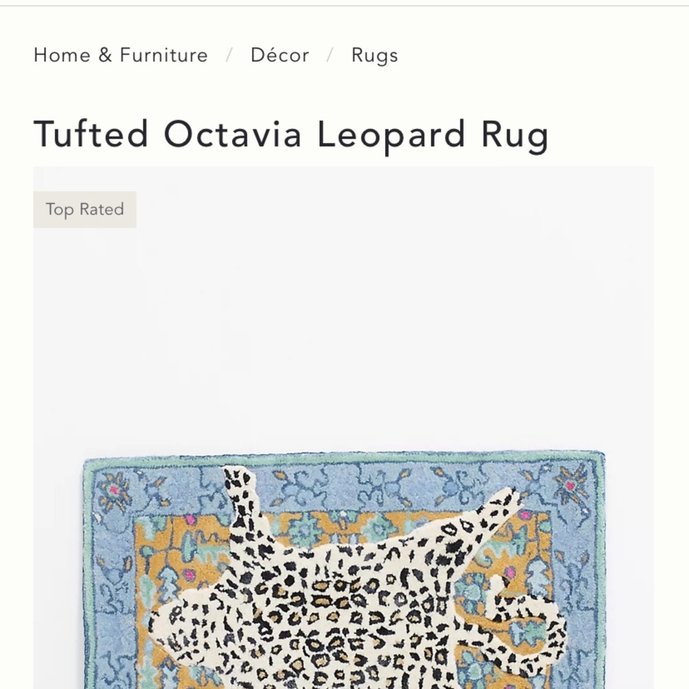 Anthropologie tufted Octavia rug new out of package 2x3 - Picture 3 of 8